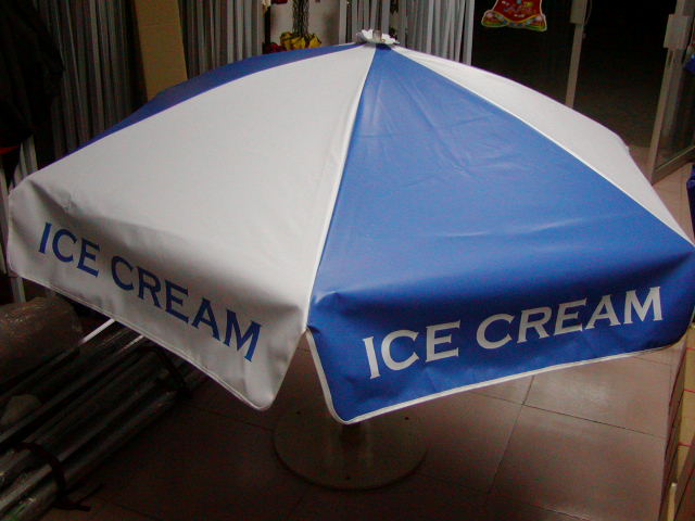 Ice Cream Vendor Cart Concession Umbrella 